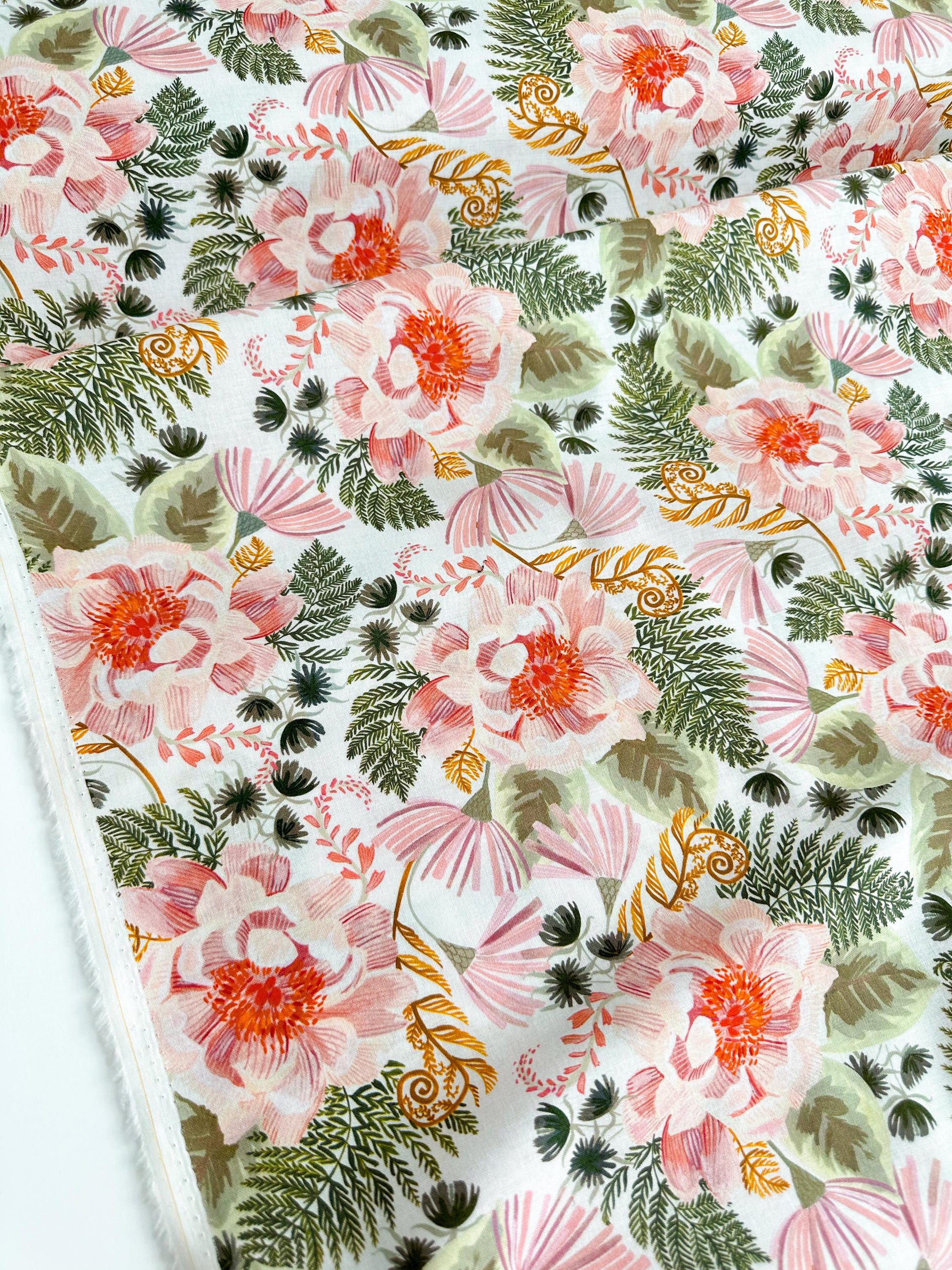 Swan Song Fabric - By Dear Stella - Forager Collection - Cotton By The Yard - Animal Print