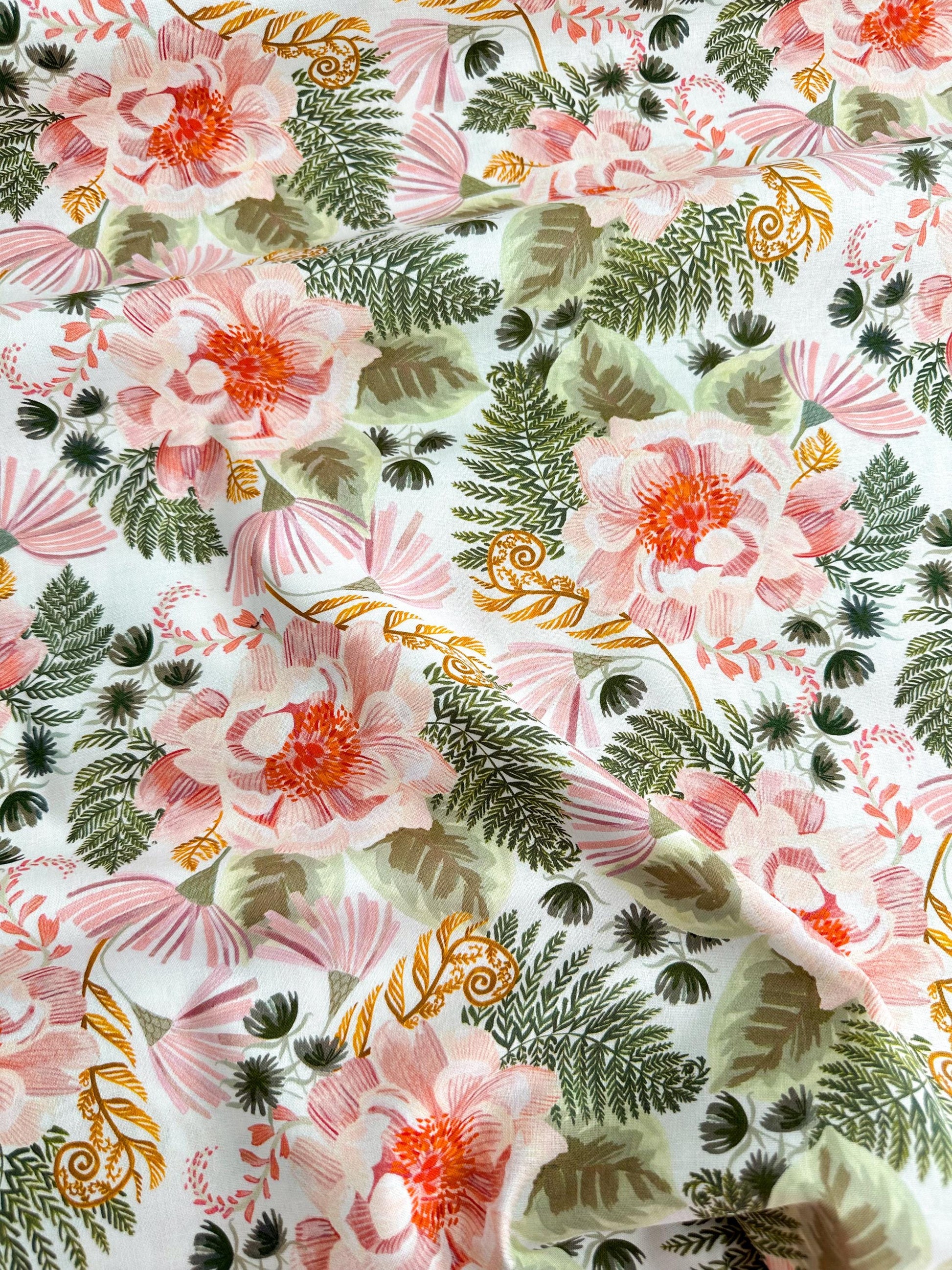Swan Song Fabric - By Dear Stella - Forager Collection - Cotton By The Yard - Animal Print