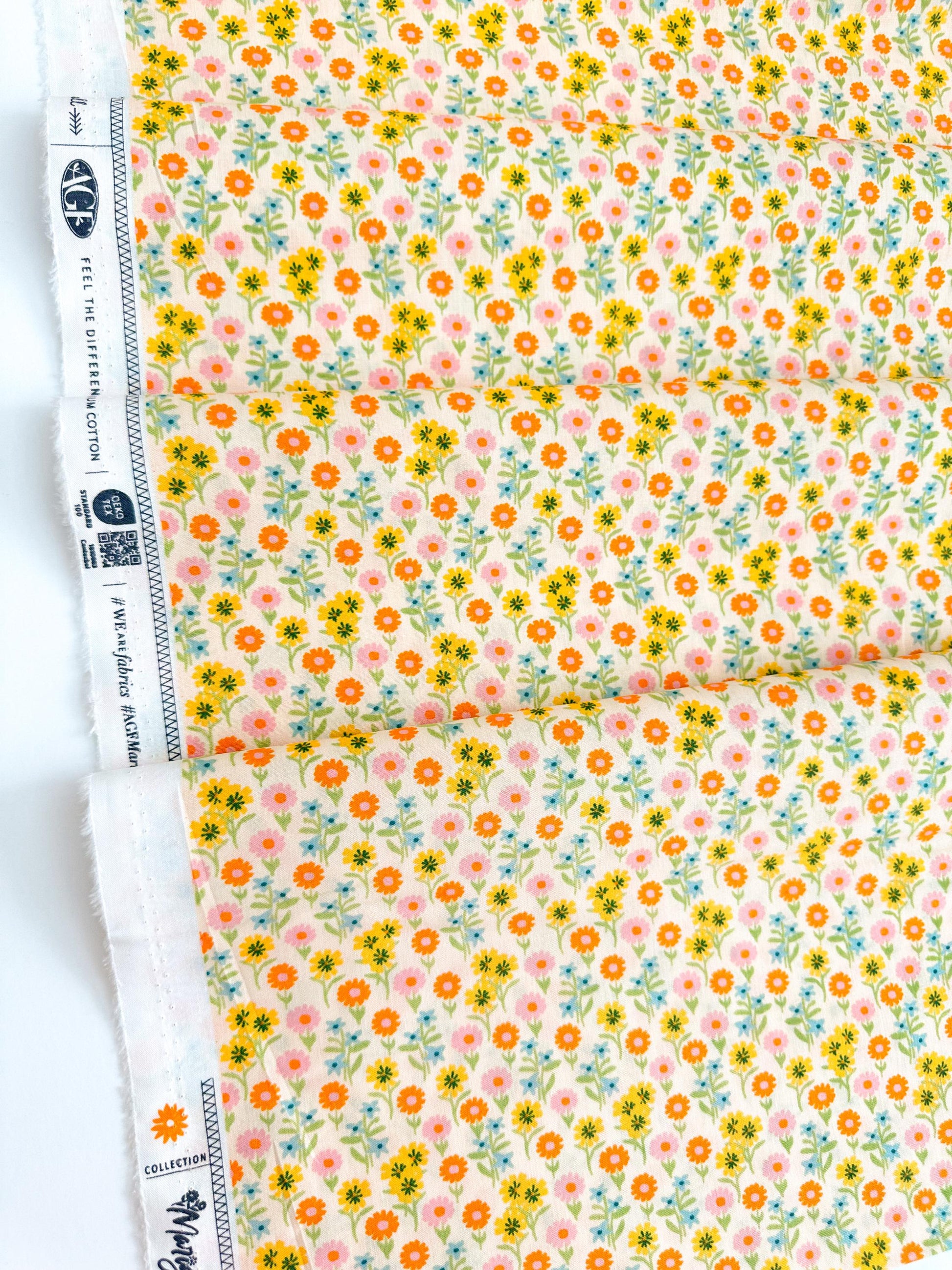 Ephemeral Blooms in Light, by AGF Studio, 100% Premium Cotton Fabric
