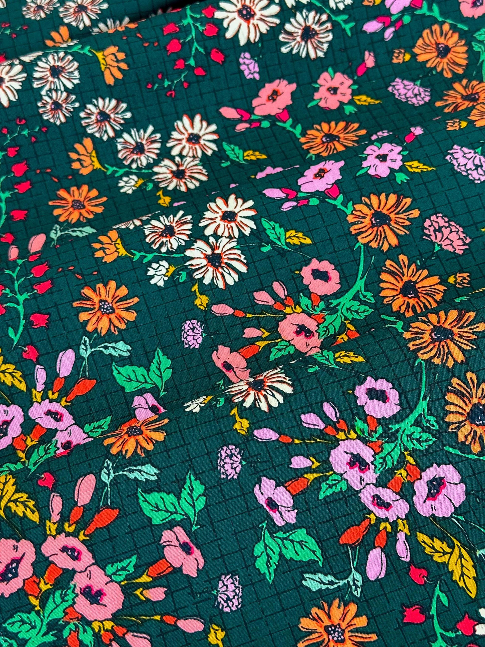 Moonflowers Charm Fabric - 'Abode' Collection - Premium Cotton - Maureen Cracknell Design - From AGF Studio
