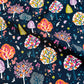 Autumn Splendor Fabric - By Dashwood Studio - Cotton Fabric By The Yard - Plant/ Mystical Forest Print