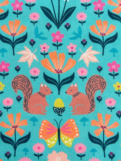 Woodland Wandering Fabric - By Dashwood Studio - Cotton Fabric By The Yard - Floral Print