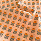 Premium Cotton Fabric by the Yard – Tangerine Collection Petalled Stamp Quilt & Craft Material for Sewing Projects