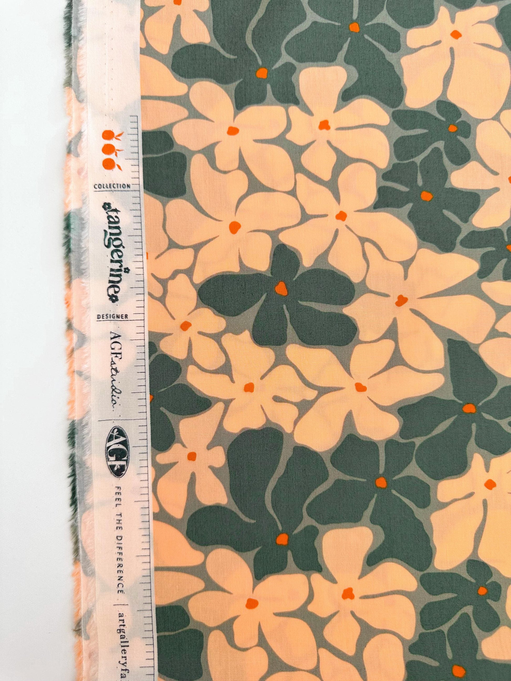 100% Premium Cotton Fabric by the yard - Tangerine Collection Bloom Burst Sunset by AGF Studio, Quilting And Craft Material