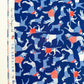 Sun's Out Tongues Out, Fabric by the Yard, 100% Organic Cotton, By Cloud9 Fabrics, STARS, STRIPES & SUN Collection, Dog Print