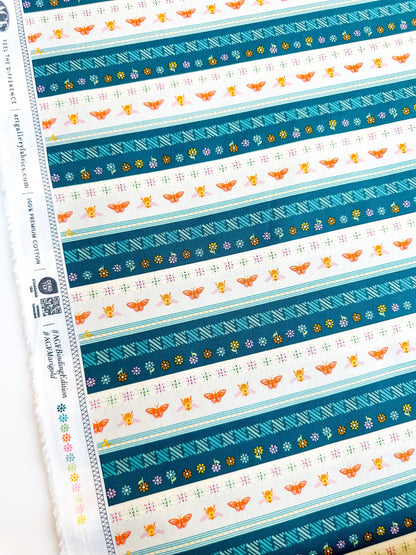 Flutter Bound in Multi, Marigold Collection, by AGF, 100% Premium Cotton Fabric