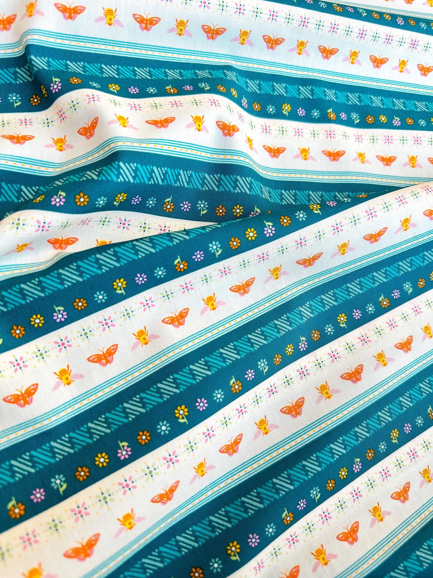 Flutter Bound in Multi, Marigold Collection, by AGF, 100% Premium Cotton Fabric