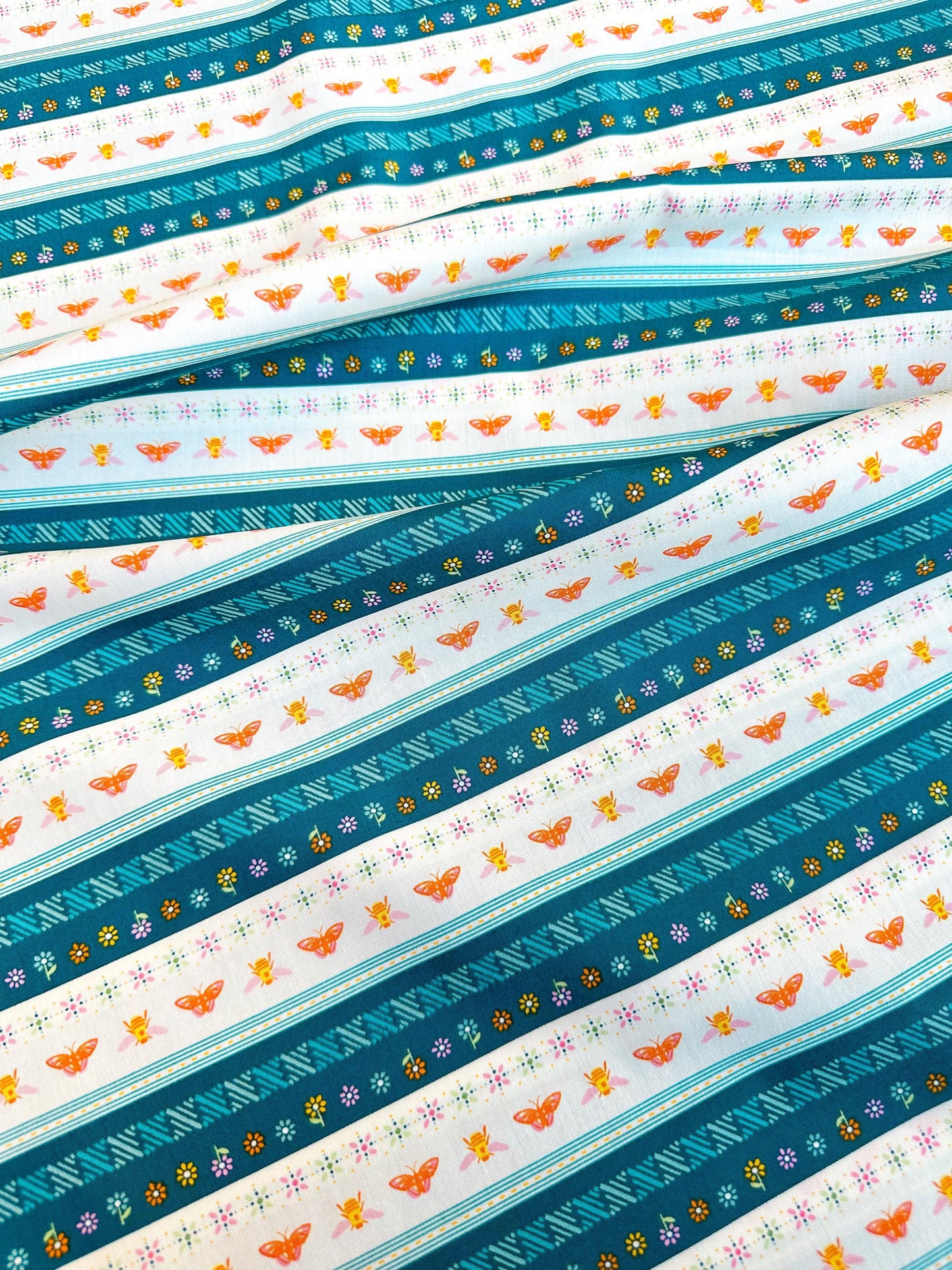 Flutter Bound in Multi, Marigold Collection, by AGF, 100% Premium Cotton Fabric