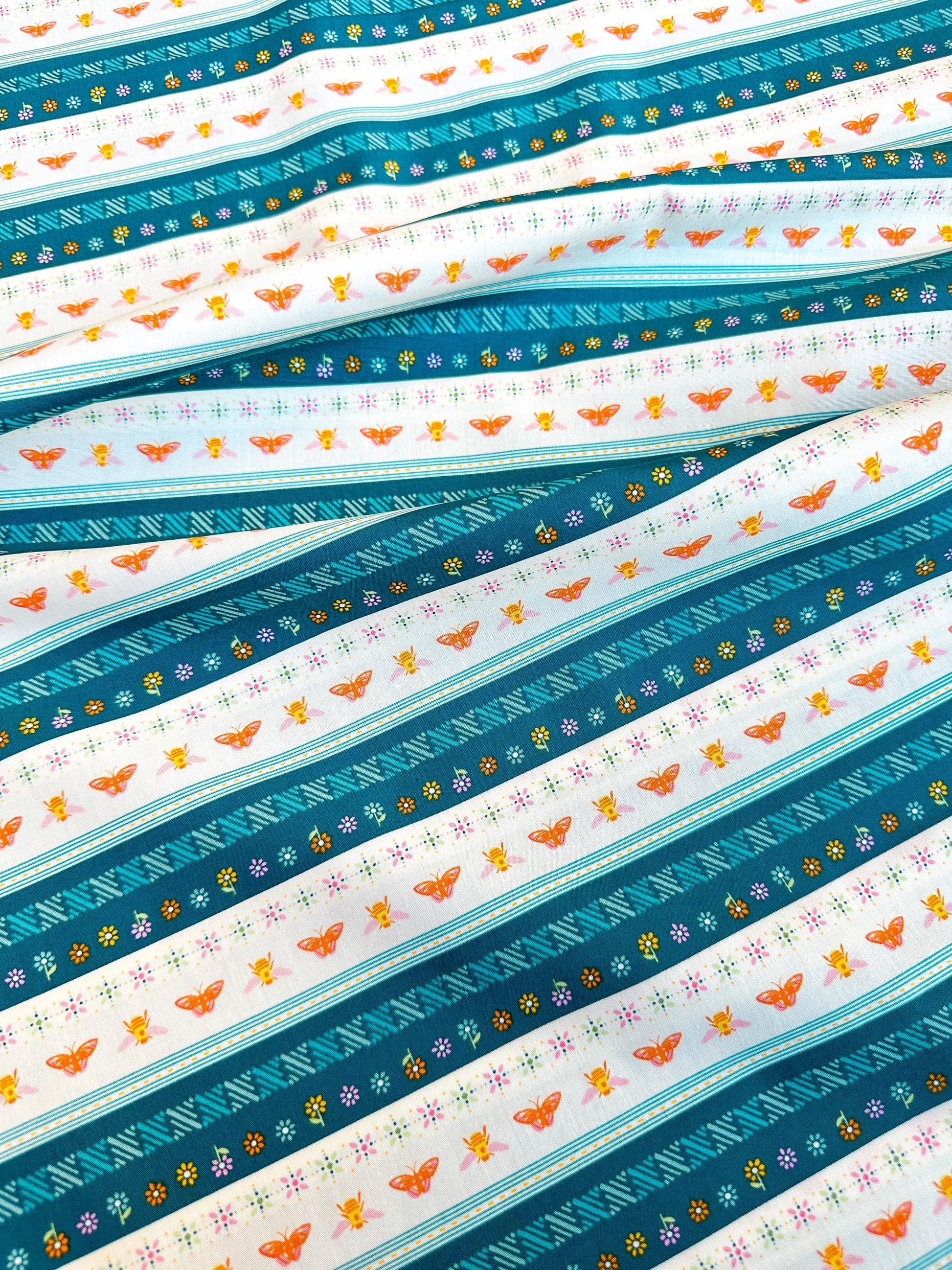 Flutter Bound in Multi, Marigold Collection, by AGF, 100% Premium Cotton Fabric
