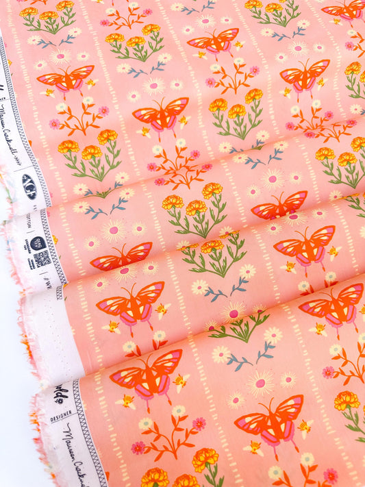Annual Migration in Sunset, by Maureen Cracknell for Art Gallery Fabrics, 100% Premium Cotton Fabric