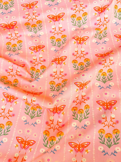 Annual Migration in Sunset, by Maureen Cracknell for Art Gallery Fabrics, 100% Premium Cotton Fabric