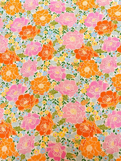 Woods Rose in Garden, Marigold Collection, by Maureen Cracknell for Art Gallery Fabrics, 100% Premium Cotton Fabric