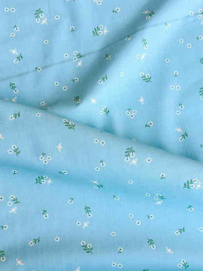 Foraging Flutter in Mist, by Maureen Cracknell for AGF, 100% Premium Cotton Fabric