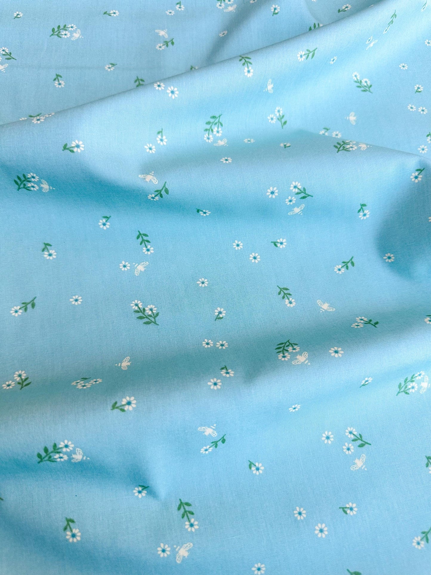 Foraging Flutter in Mist, by Maureen Cracknell for AGF, 100% Premium Cotton Fabric