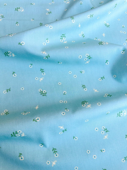 Foraging Flutter in Mist, by Maureen Cracknell for AGF, 100% Premium Cotton Fabric