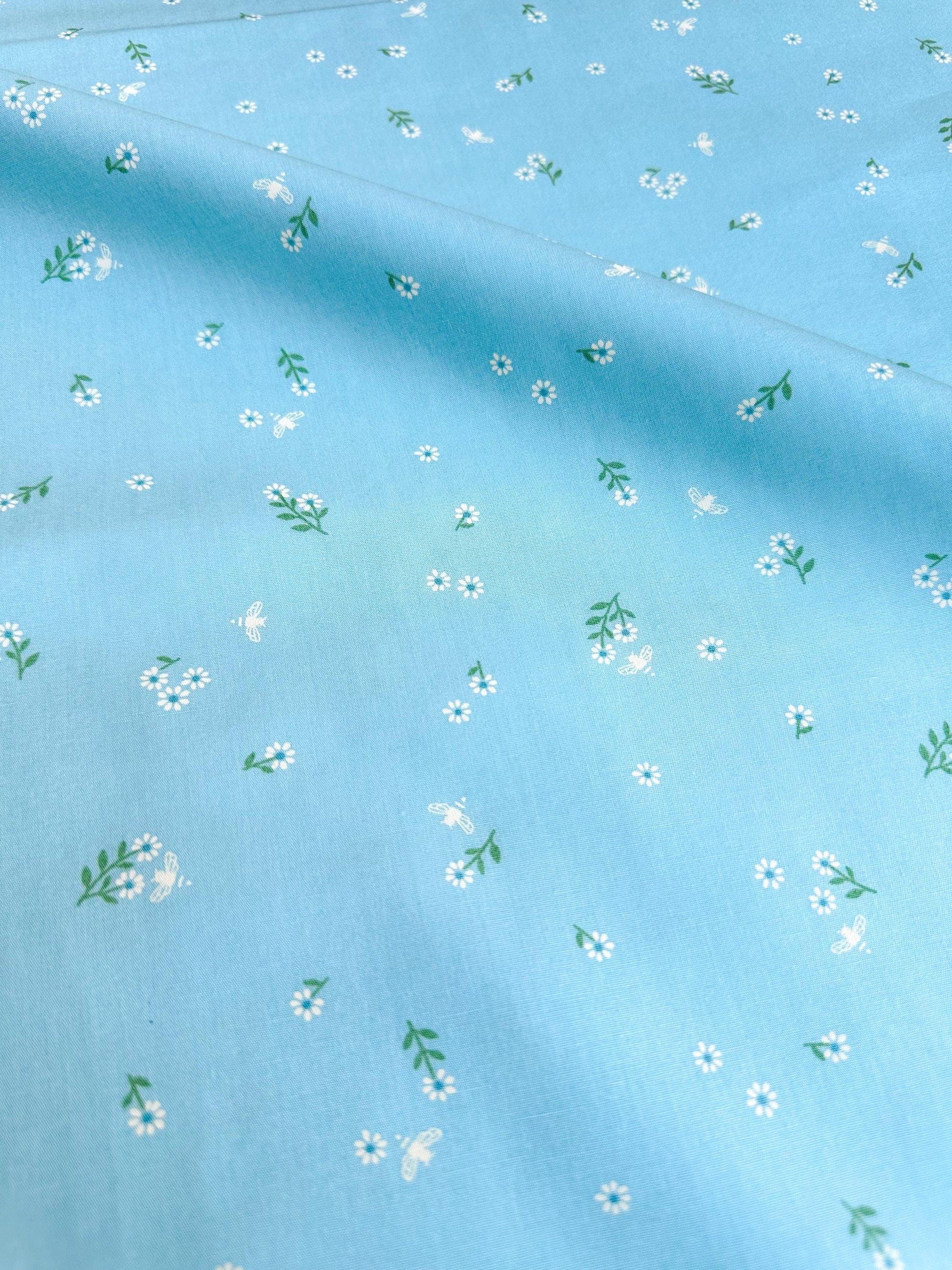 Foraging Flutter in Mist, by Maureen Cracknell for AGF, 100% Premium Cotton Fabric
