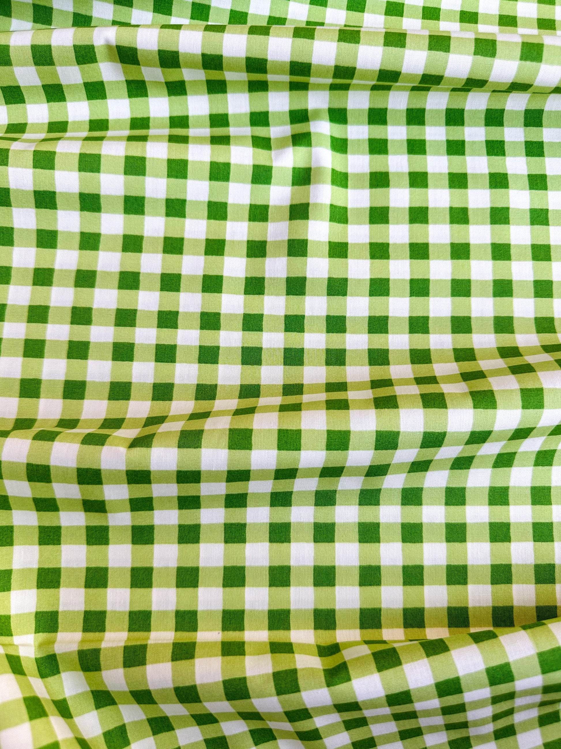 Small Plaid of my Dreams in Fern, by Maureen Cracknell for Art Gallery Fabrics, 100% Premium Cotton Fabric