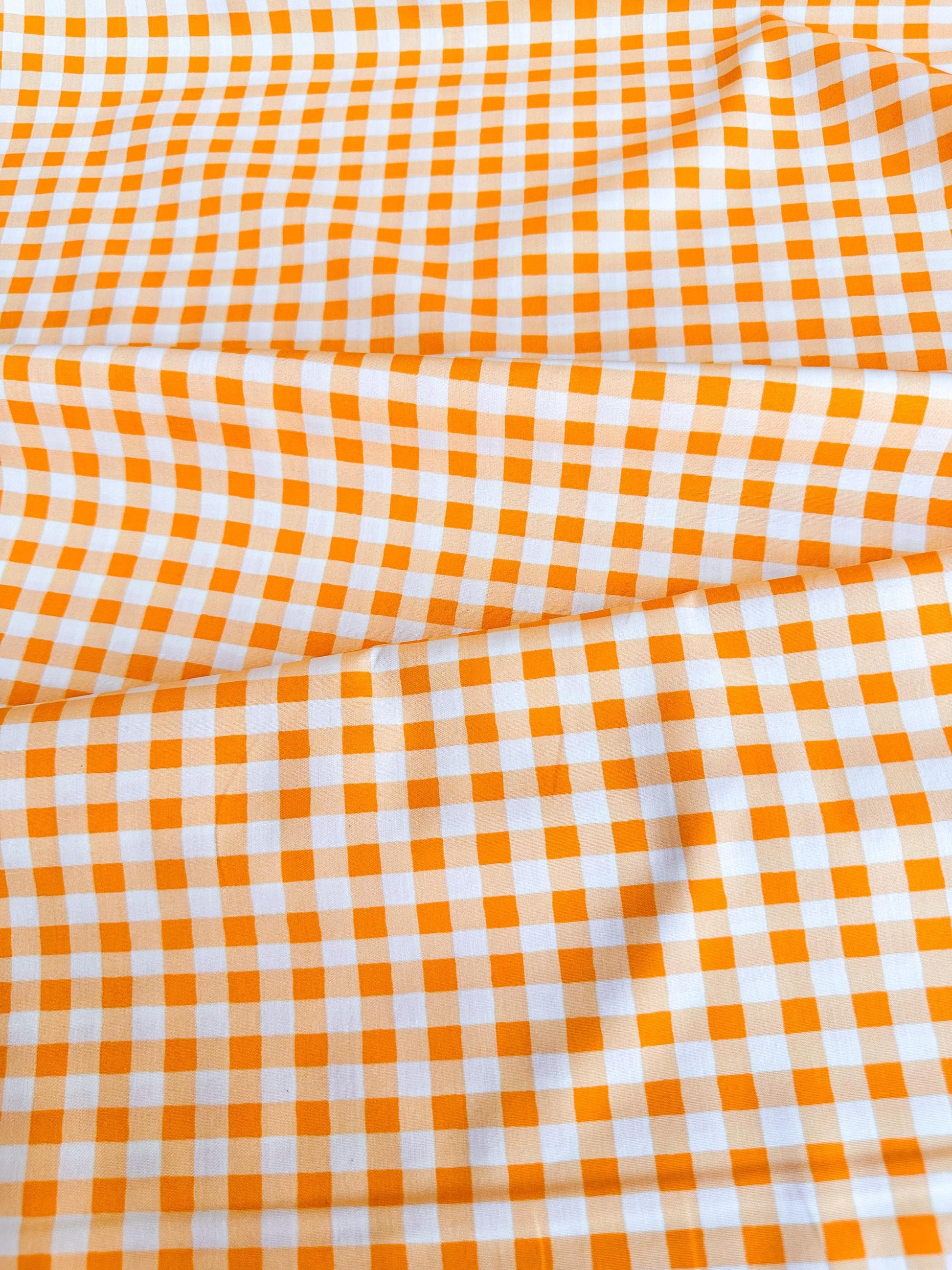 Small Plaid of my Dreams in Marigold, by Maureen Cracknell for Art Gallery Fabrics, 100% Premium Cotton Fabric
