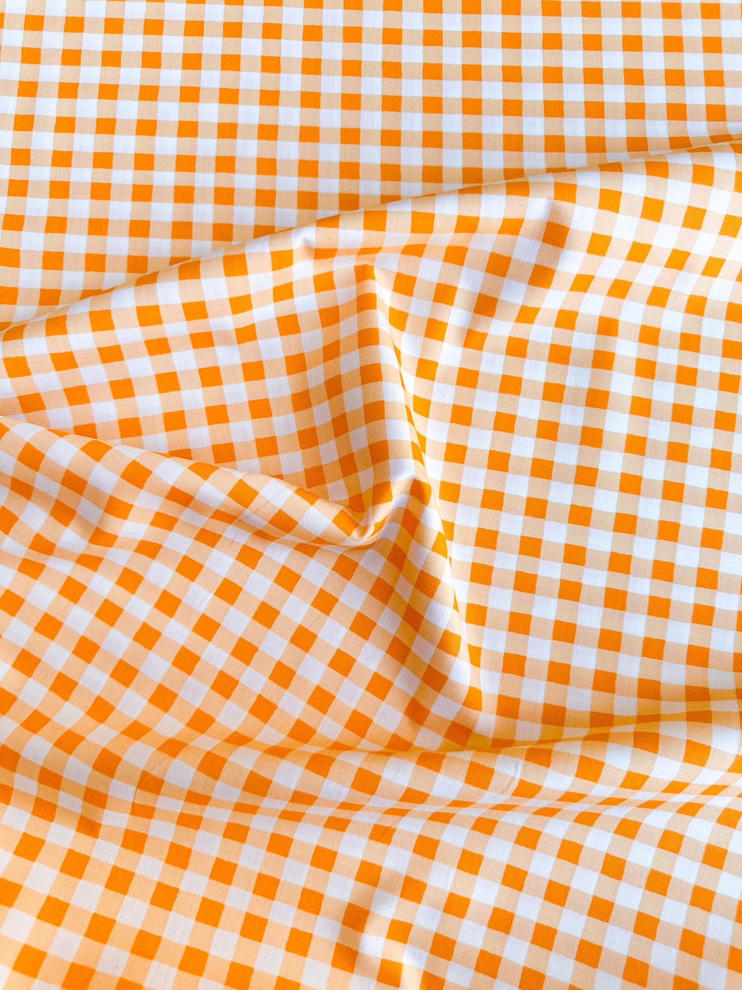 Small Plaid of my Dreams in Marigold, by Maureen Cracknell for Art Gallery Fabrics, 100% Premium Cotton Fabric