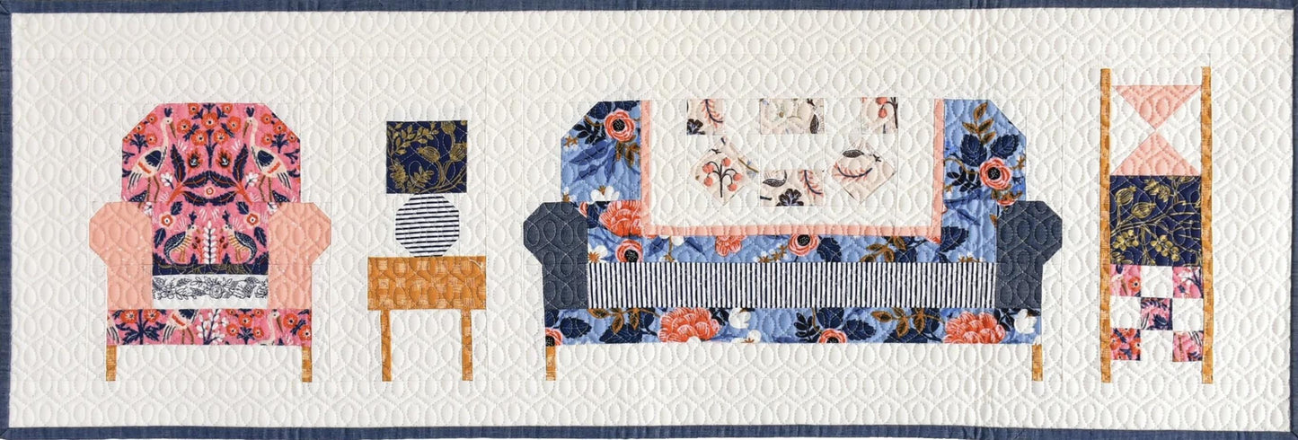 Get Cozy Mini Quilt Pattern by Pen + Paper Patterns | Modern Paper Quilt Pattern | Quick Project for Quilters