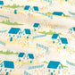 Folkhouse in Dream, by Maureen Cracknell for AGF, 100% Premium Cotton Fabric
