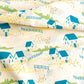 Folkhouse in Dream, by Maureen Cracknell for AGF, 100% Premium Cotton Fabric