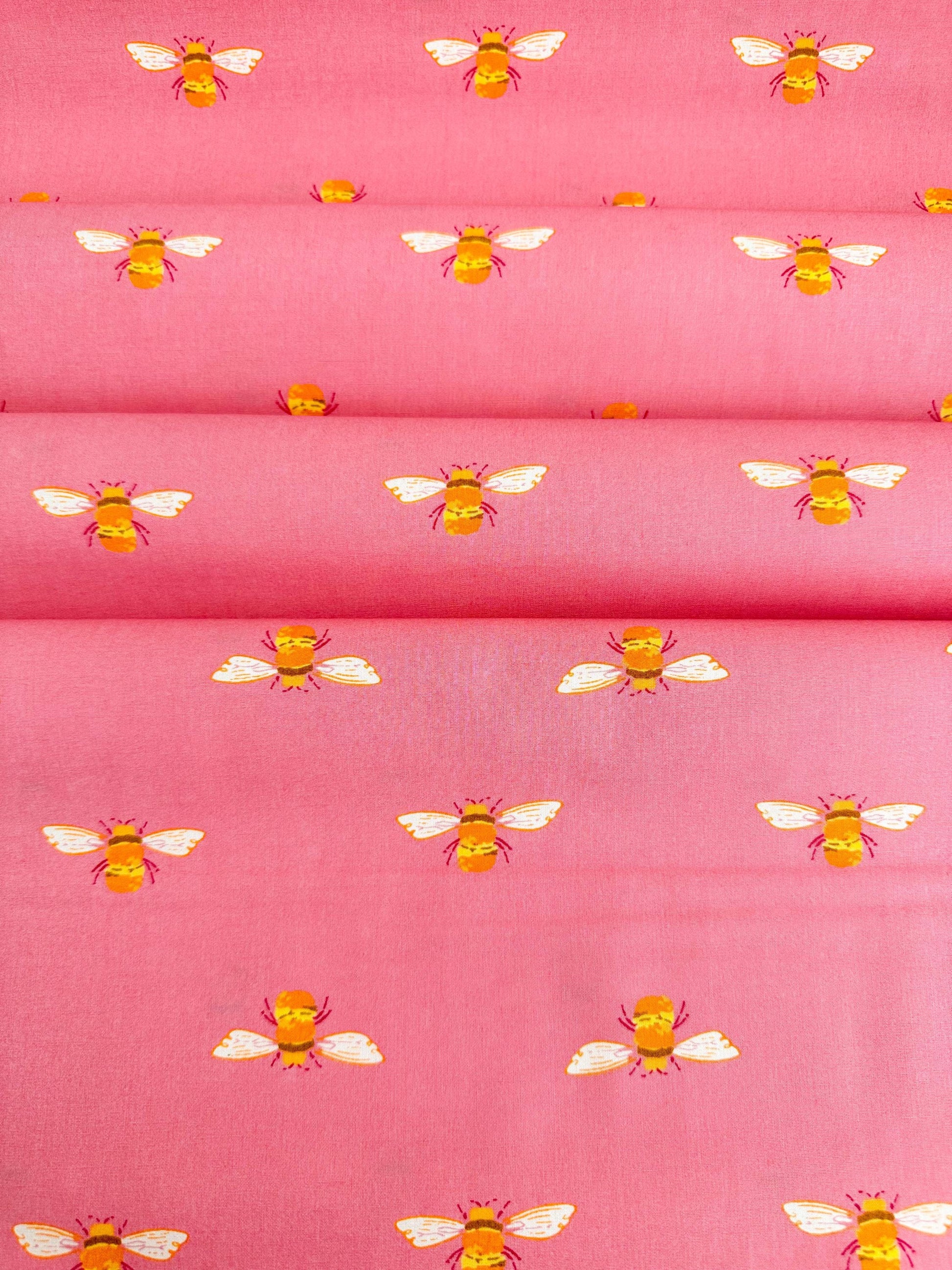 Bumble in Blush, Marigold Collection, by AGF Studio, 100% Premium Cotton Fabric