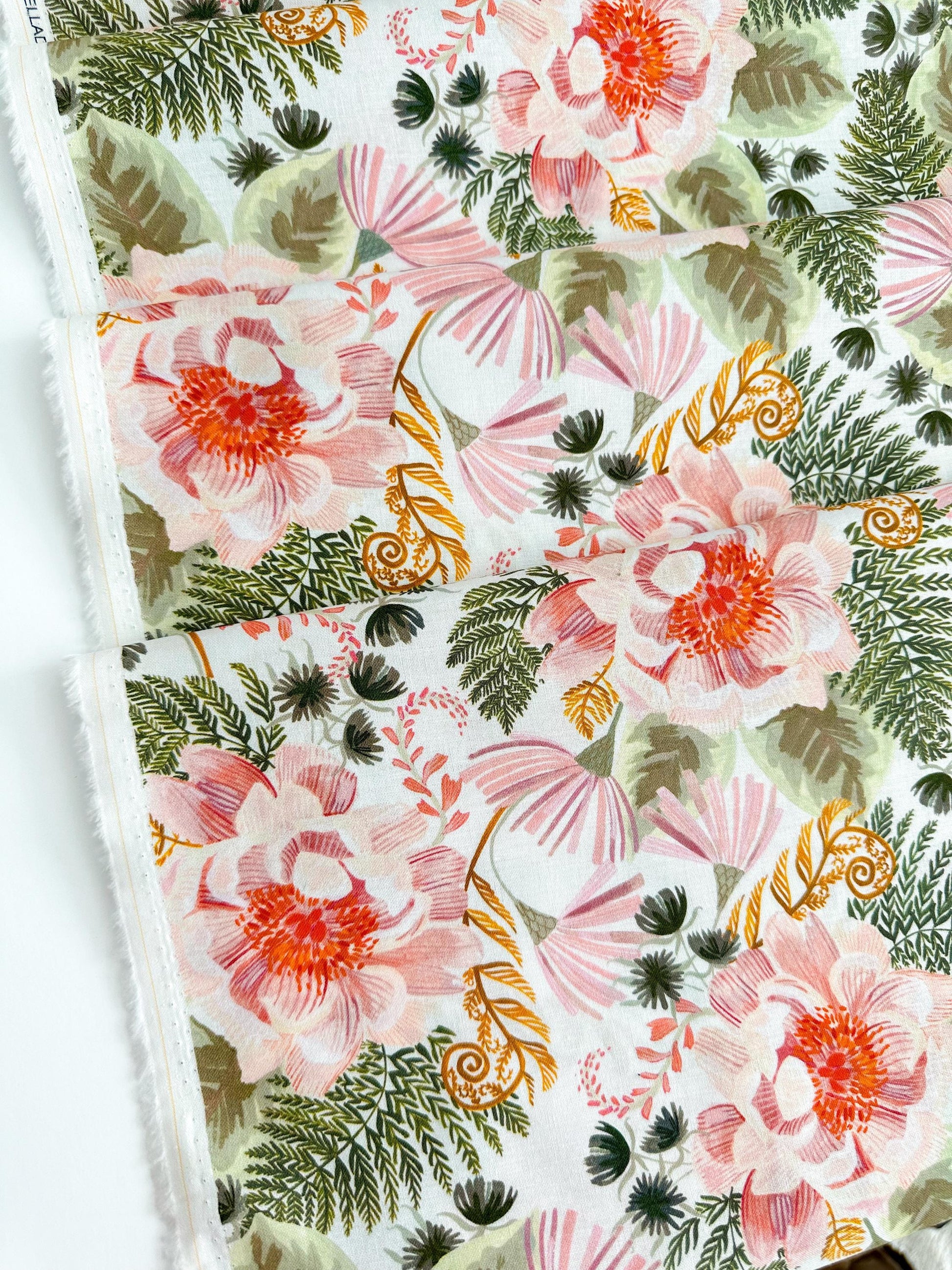 Swan Song Fabric - By Dear Stella - Forager Collection - Cotton By The Yard - Animal Print