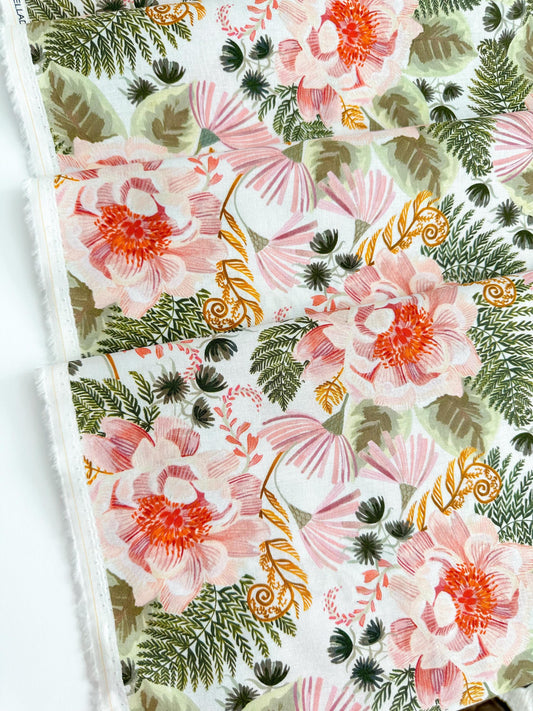 Swan Song Fabric - By Dear Stella - Forager Collection - Cotton By The Yard - Animal Print