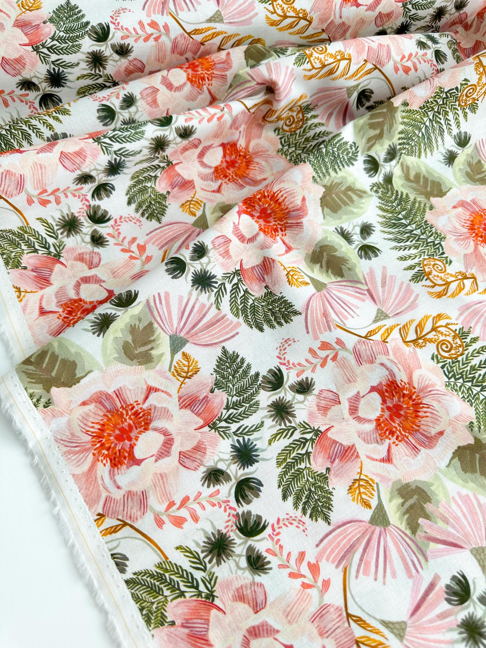 Swan Song Fabric - By Dear Stella - Forager Collection - Cotton By The Yard - Animal Print