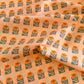 Premium Cotton Fabric by the Yard – Tangerine Collection Petalled Stamp Quilt & Craft Material for Sewing Projects
