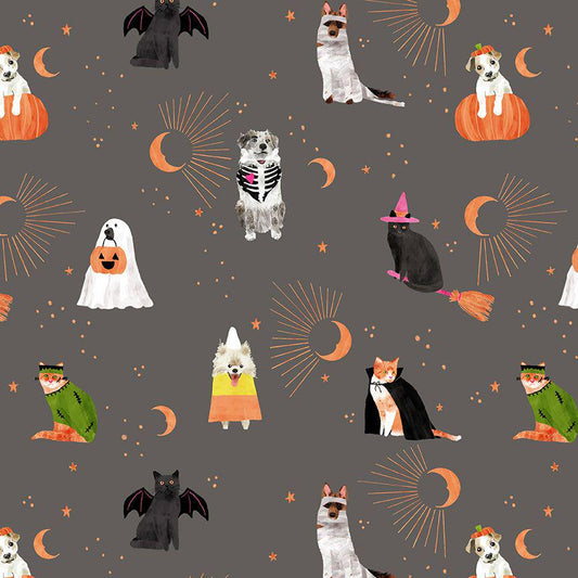 Sweetstumes Fabric - By Dear Stella - Costume Party Collection - Cotton By The Yard - Halloween Pattern