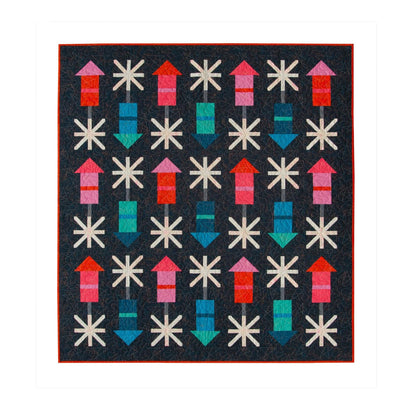 Firecracker Quilt Pattern by Pen + Paper Patterns - 4th of July Little Fawn Fabric Sewing Quilt Pattern