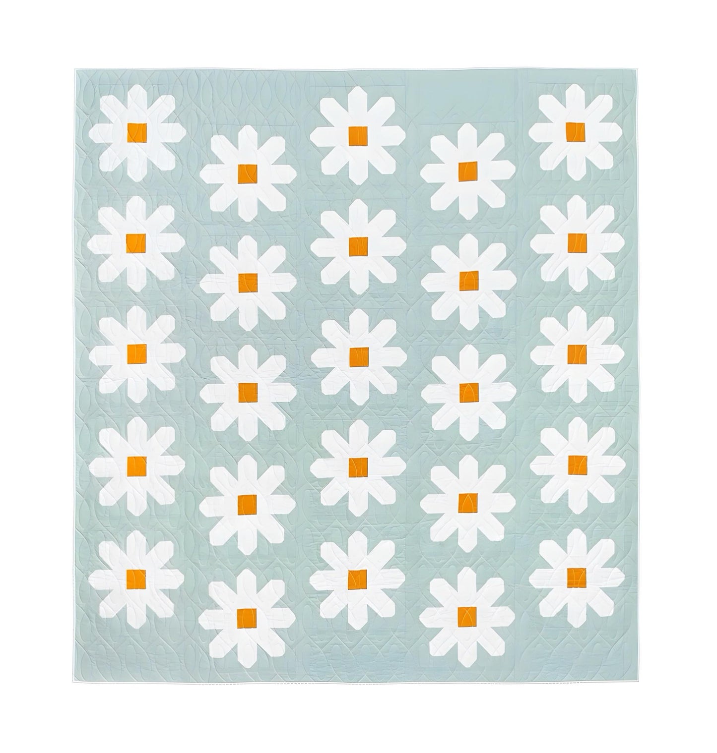 Fresh As A Daisy Quilt Pattern - Floral Sewing Template with Little Fawn Fabric Design by Pen + Paper Patterns