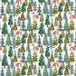 Fox Forest Fabric - By Dear Stella - Baby, It's Cold Outside Collection - Cotton By The Yard - Winter Animal Pattern