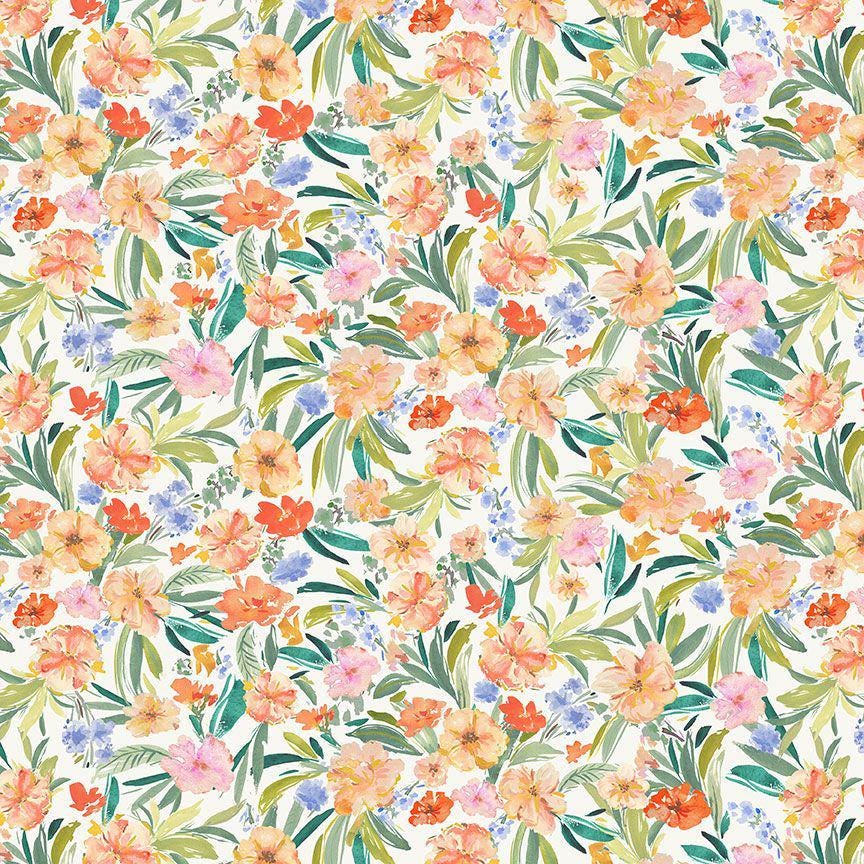 Paracosm Fabric - By Dear Stella - SECRET GARDEN Collection - Cotton By The Yard - Floral Pattern