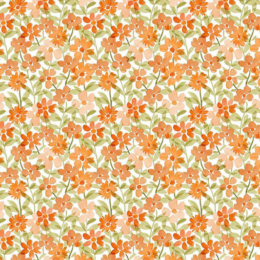 Spring Floral Fabric - By Dear Stella - SECRET GARDEN Collection - Cotton By The Yard - Floral Pattern