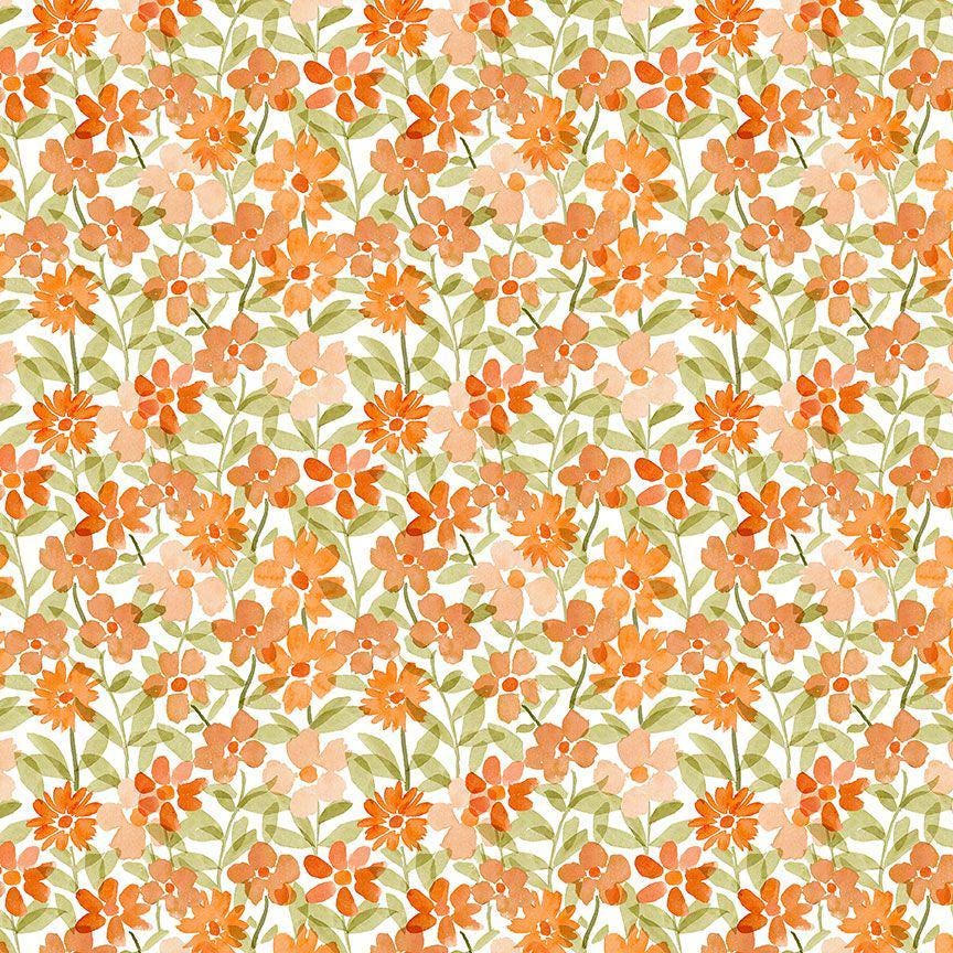 Spring Floral Fabric - By Dear Stella - SECRET GARDEN Collection - Cotton By The Yard - Floral Pattern