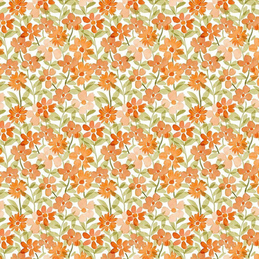 Spring Floral Fabric - By Dear Stella - SECRET GARDEN Collection - Cotton By The Yard - Floral Pattern