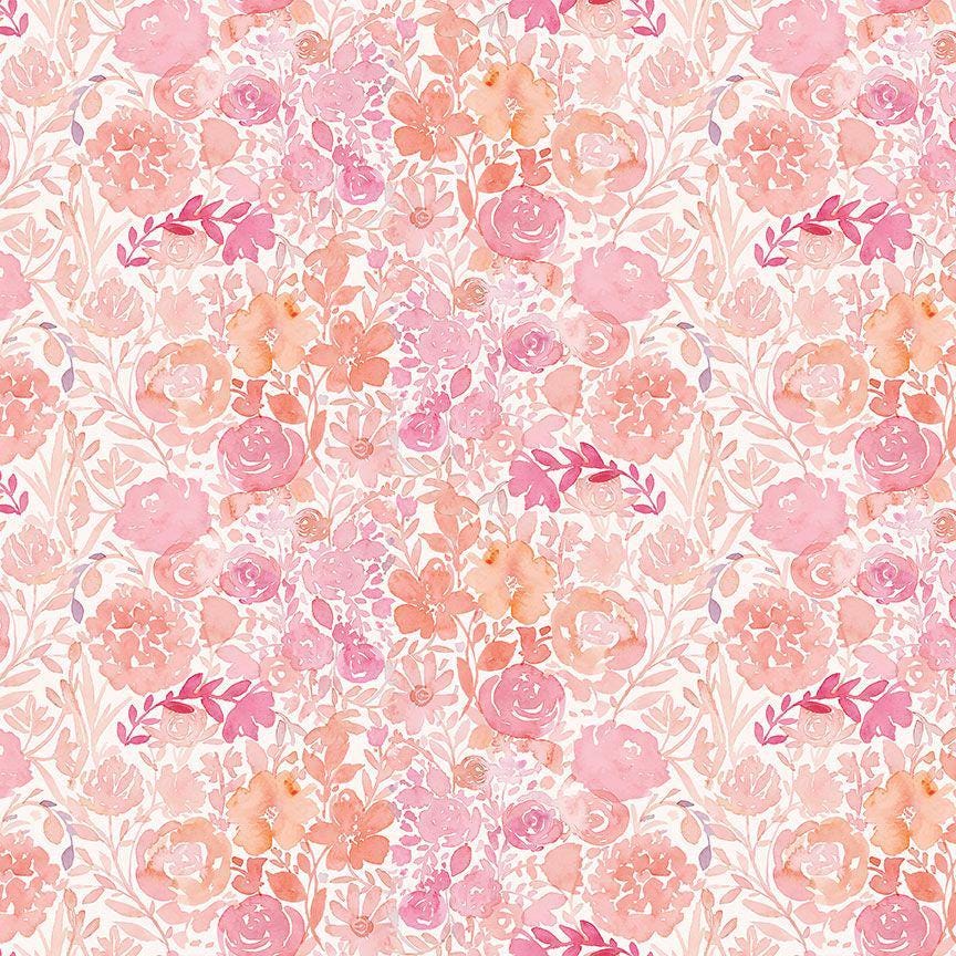 Flower Market Fabric - By Dear Stella - SECRET GARDEN Collection - Cotton By The Yard - Floral Pattern