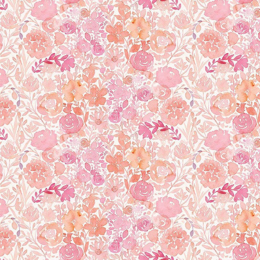 Flower Market Fabric - By Dear Stella - SECRET GARDEN Collection - Cotton By The Yard - Floral Pattern