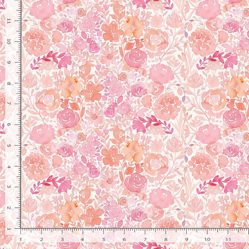 Flower Market Fabric - By Dear Stella - SECRET GARDEN Collection - Cotton By The Yard - Floral Pattern