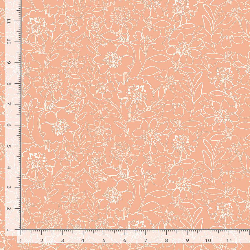 Secret Garden Fabric - By Dear Stella - SECRET GARDEN Collection - Cotton By The Yard - Floral Pattern