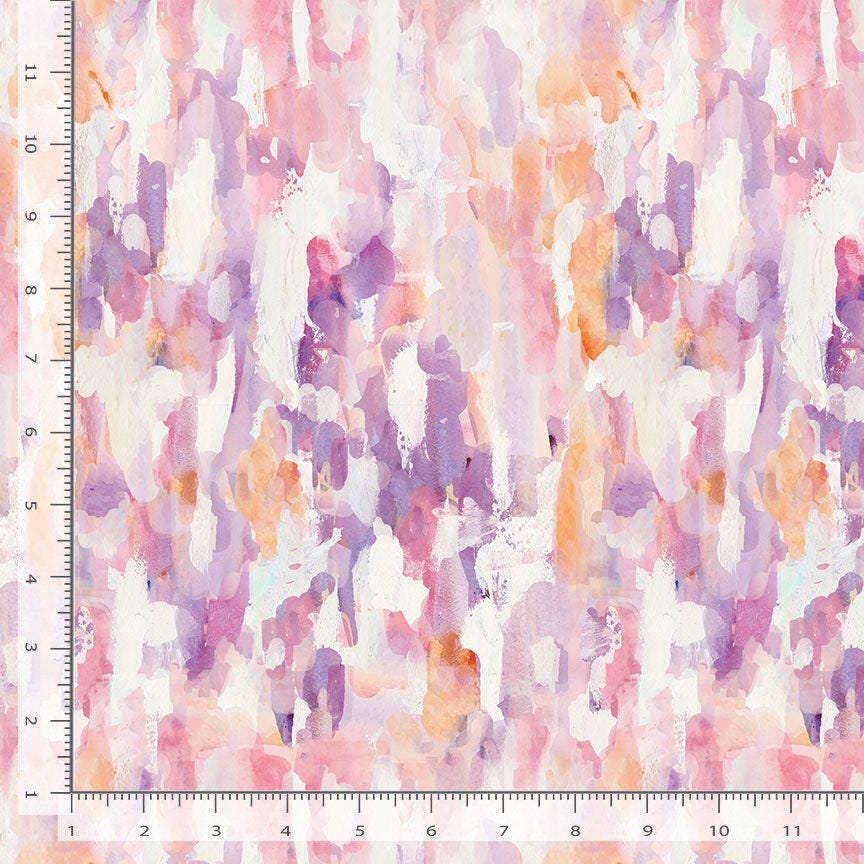 Ethereal Sunrise Fabric - By Dear Stella - SECRET GARDEN Collection - Cotton By The Yard - Soft Pastel Pattern