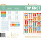 Top Knot Quilt Pattern by Pen + Paper Patterns – Printed Little Fawn Fabric Bow Quilt Sewing Pattern
