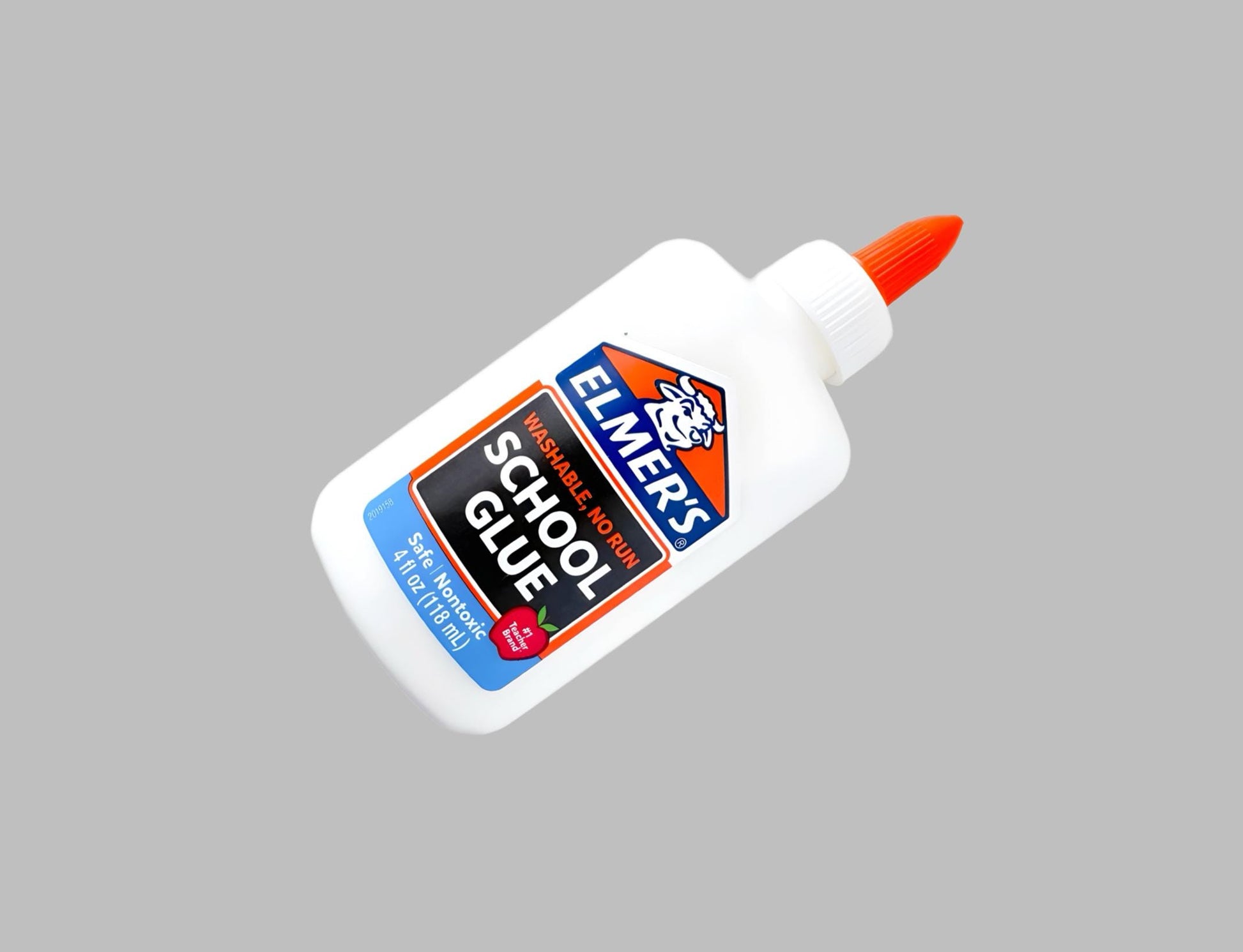 Elmer's Washable School Glue 4 oz – Non-Toxic, No-Run, Dries Clear – Ideal for Crafts, Slime, and Classroom Projects