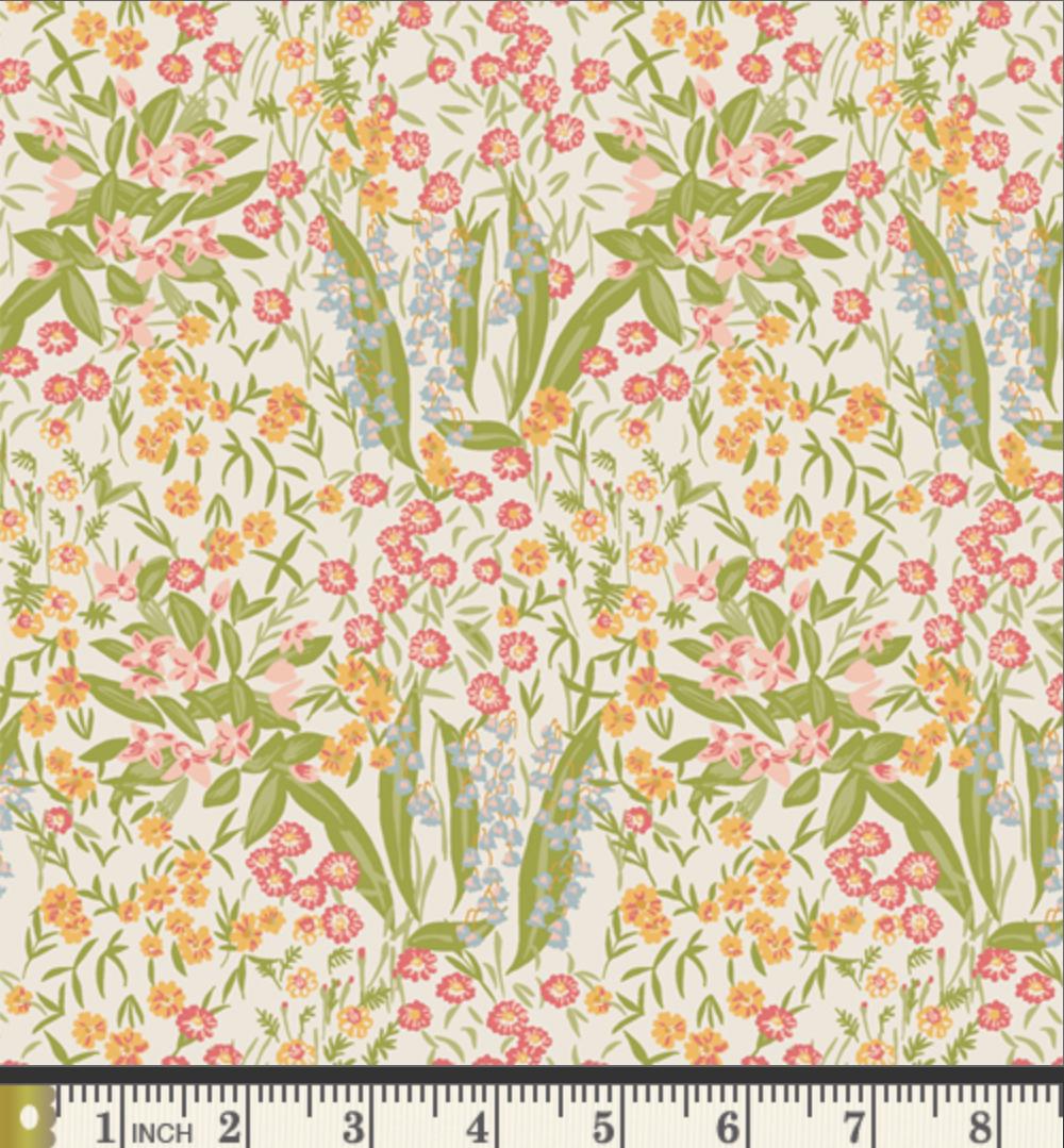 Harmony Daybreak – Premium Cotton by the Yard – MIDSUMMER Collection by Sharon Holland – Art Gallery Fabrics, Floral Print