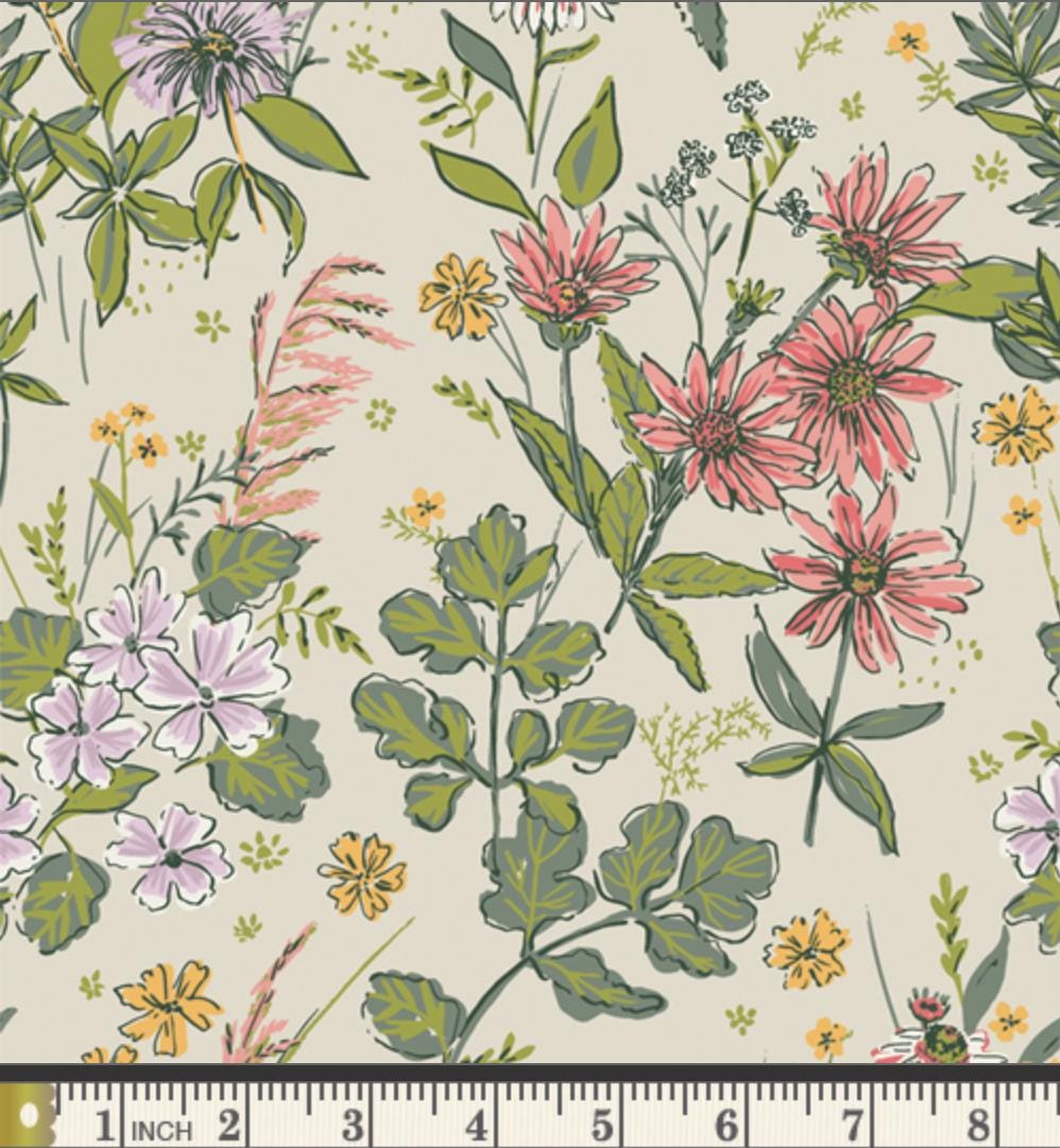 Midsummer Array – Premium Cotton by the Yard – MIDSUMMER Collection by Sharon Holland – Art Gallery Fabrics, Floral Print