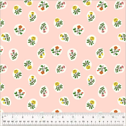Bouquet Fabric by the Yard, Floral Cotton Print Fabric for Sewing & Crafts, by Heather Ross, Oeko-Tex Certified Windham Fabrics