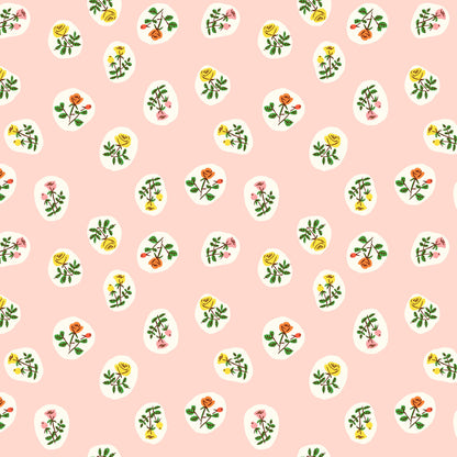Bouquet Fabric by the Yard, Floral Cotton Print Fabric for Sewing & Crafts, by Heather Ross, Oeko-Tex Certified Windham Fabrics